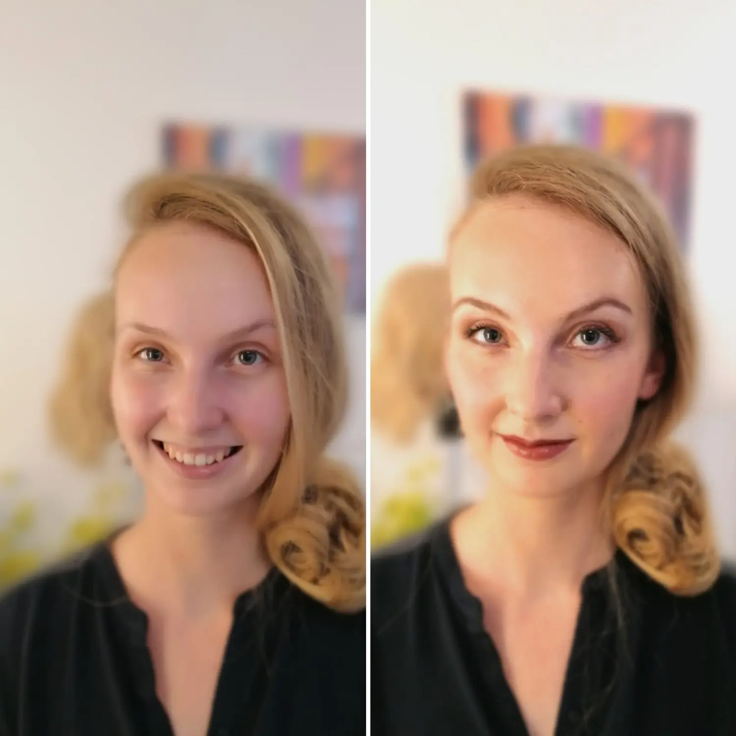 Make-up vorher und nachher von Beautyconcept