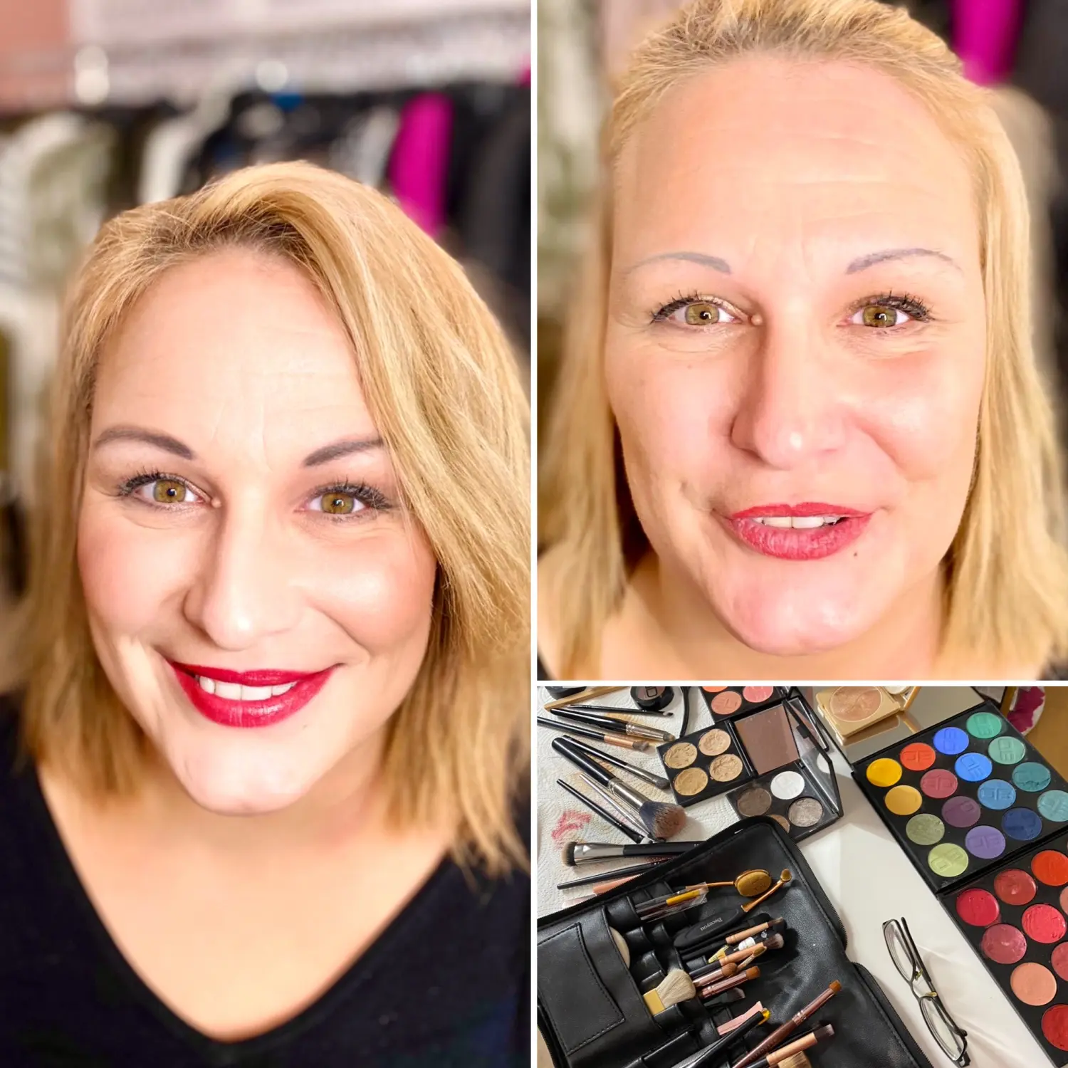 Make-up vorher und nachher von Beautyconcept