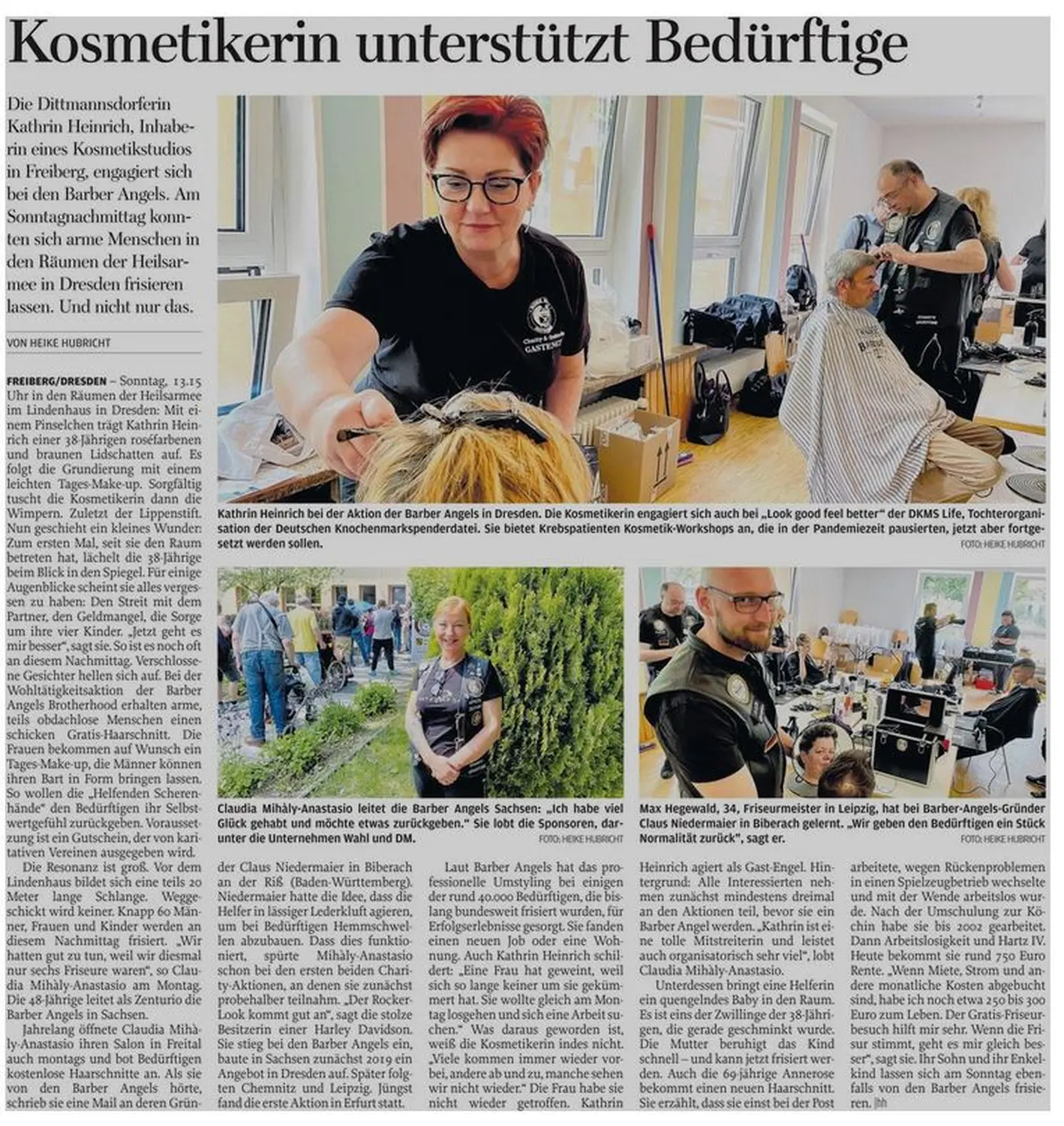 Beautyconcept Herzensprojekt in der Zeitung